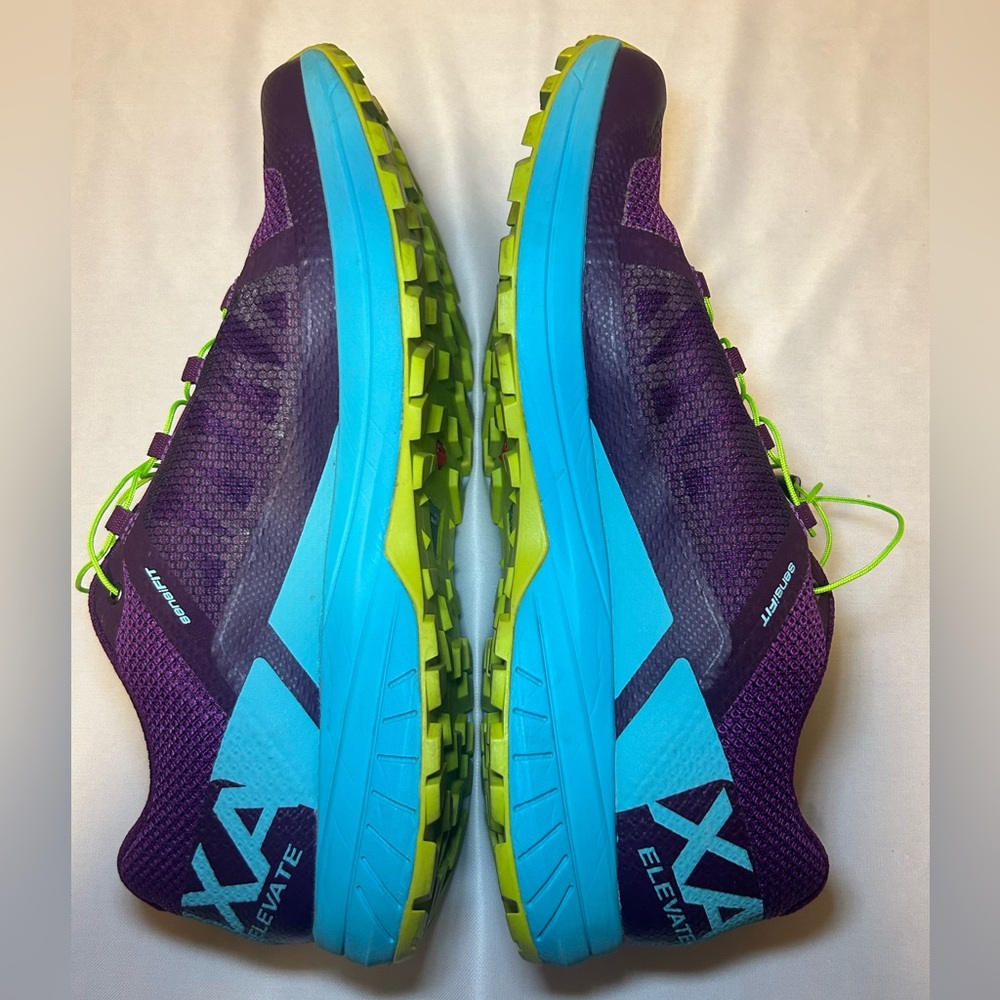 Like New Salomon XA Elevate Trail Running Purple Sneakers Women’s, Size 11 - Picture 12 of 14
